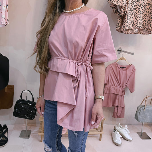 Pink Side Bow Top