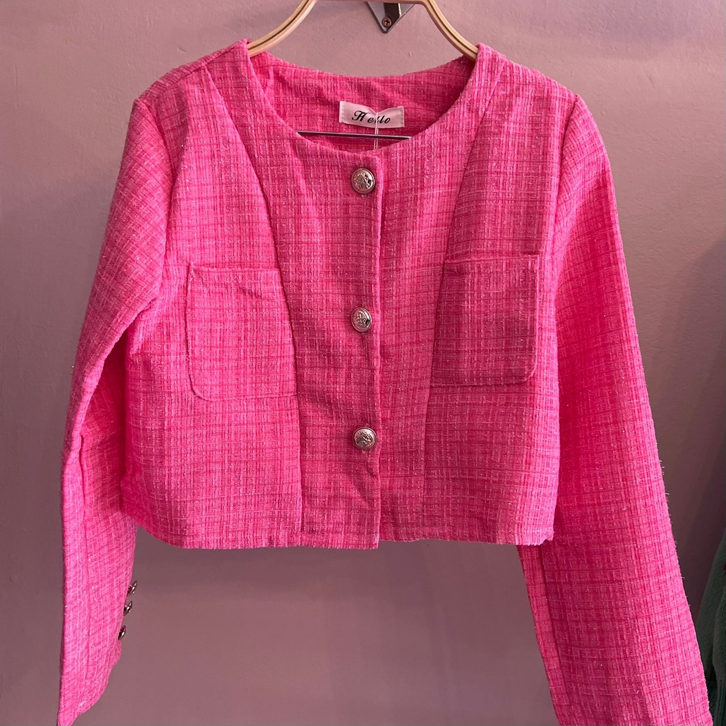 Pink Tweed Jacket