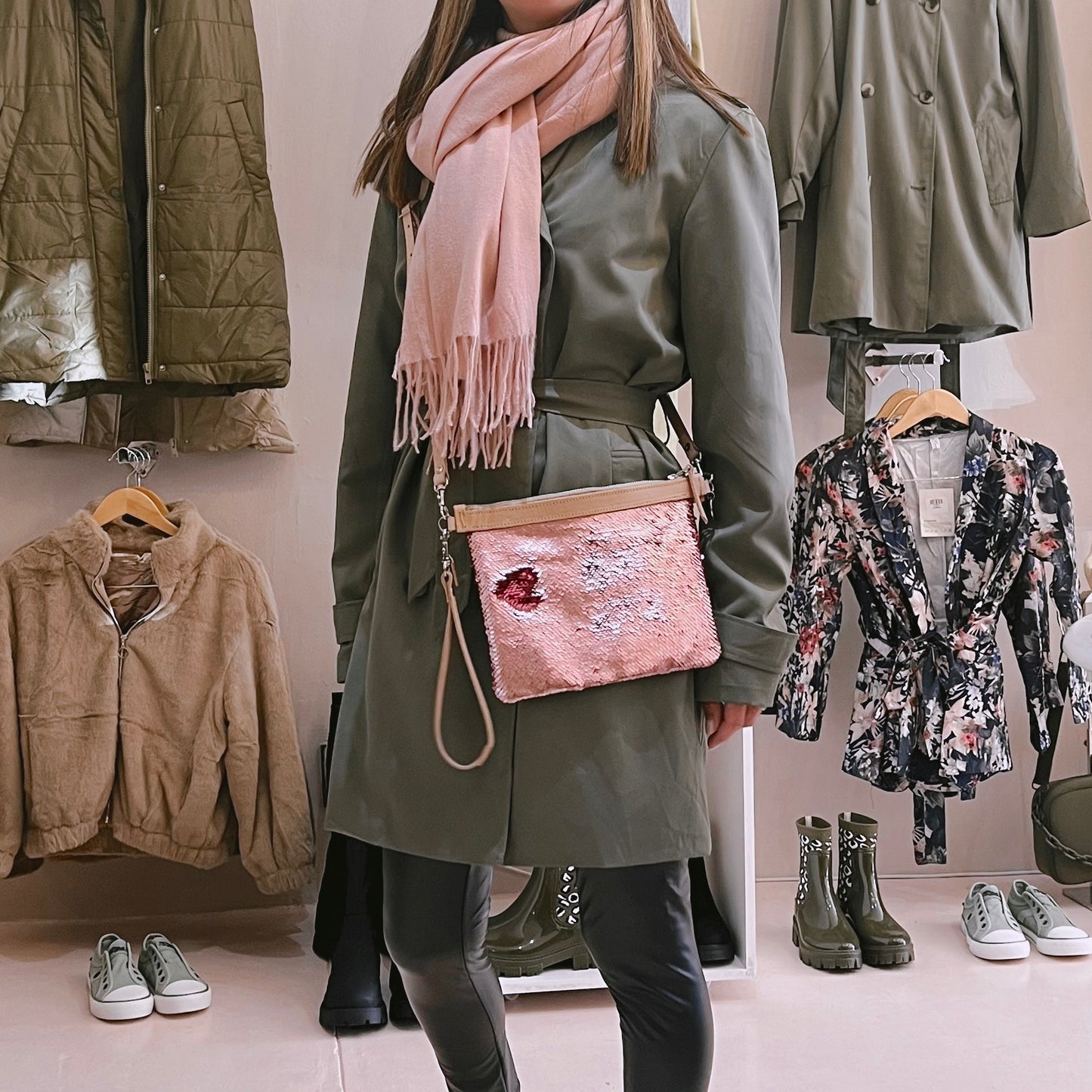 Olive Short Trenchcoat