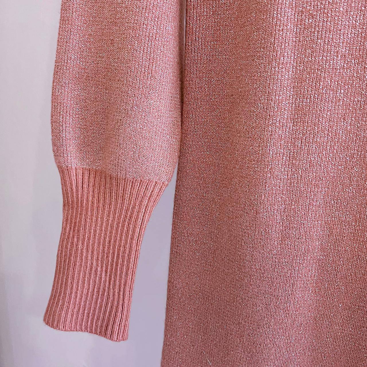 Rose gold best sale knitted dress