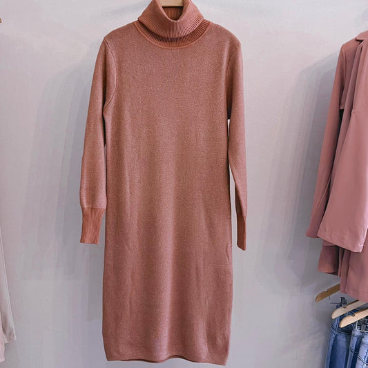 Rose Gold Knitted Dress